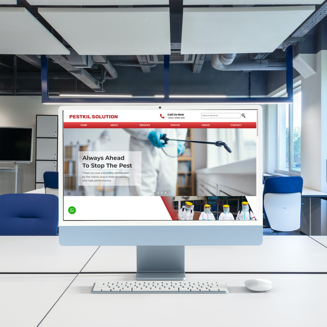 Kajian Kes Reka Bentuk Laman Web & SEO PESTKIL SOLUTION | Pest Control Service di Kuala Lumpur