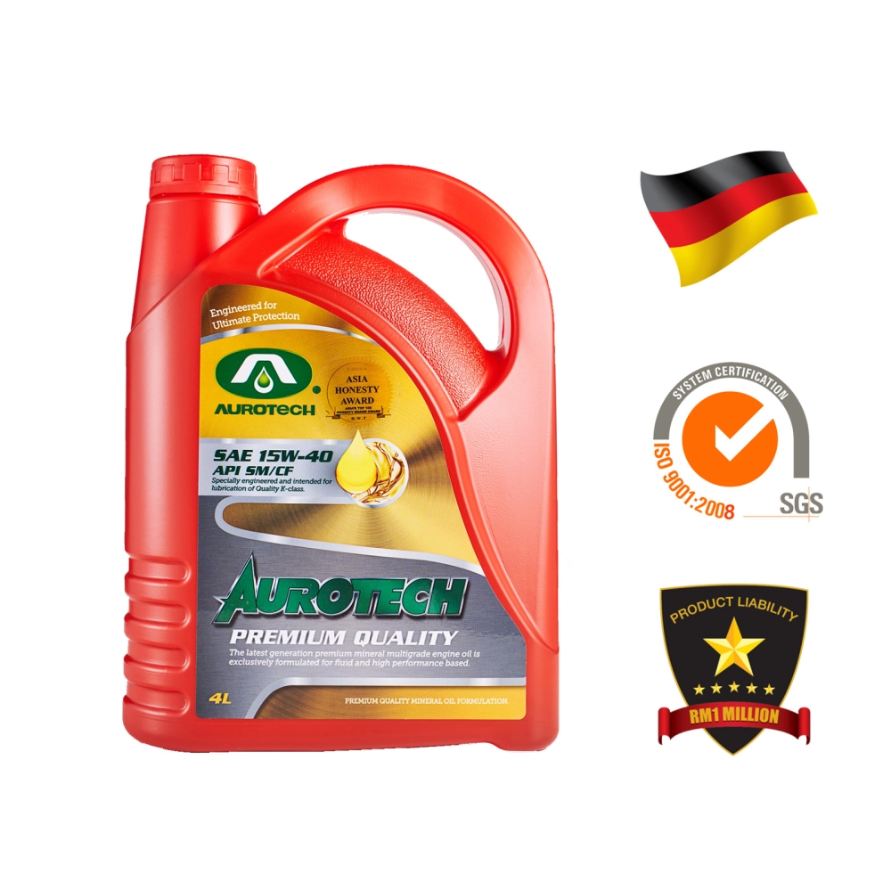 Aurotech Engine Oil 15W-40 Premium Mineral (4L)