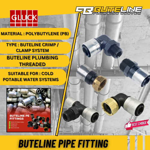 *THREADED BUTELINE PIPE FITTING (20mm x 1/2'' - 25mm x 3/4''-32mm x 3/4")