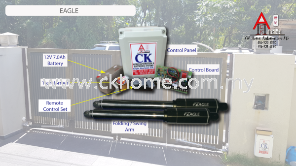 Automatic Folding & Swing Gate System - Eagle Eagle Folding & Swing  Automatic Gates Pahang, Malaysia, Kuantan Supplier, Installation, Supply, Supplies | C K HOME AUTOMATION SDN BHD