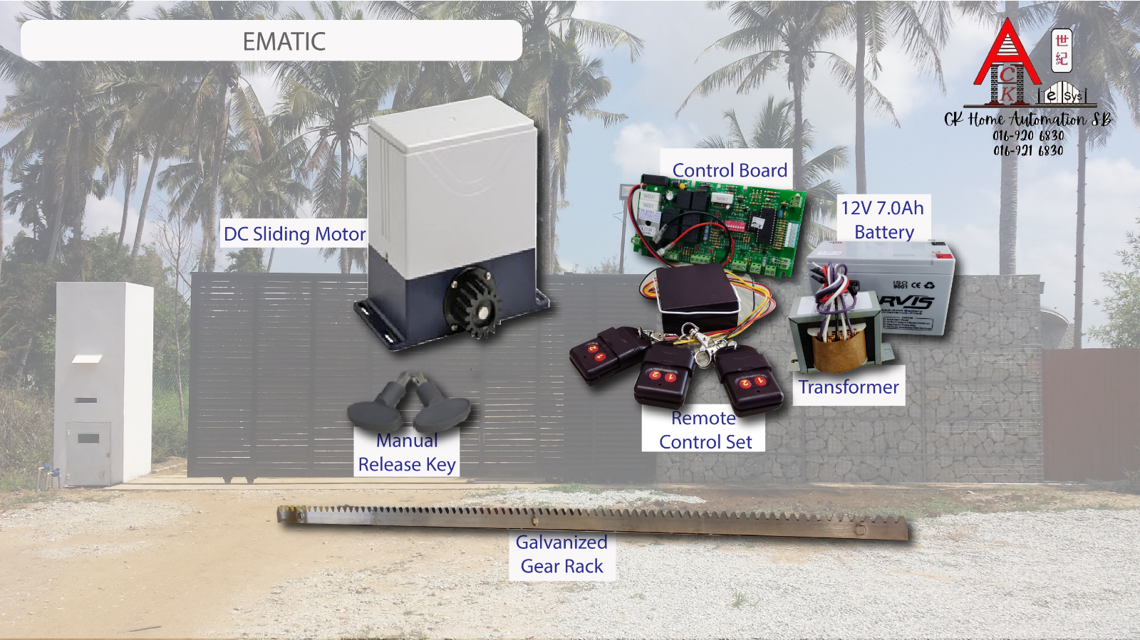 Automatic Sliding Gate System - Ematic