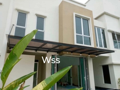 Laminated Glass Awning Design Sample In Semenyih, Kajang, Cheras 