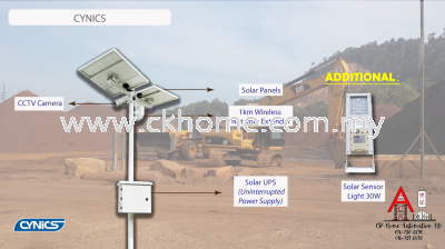 Solar-powered CCTV system 