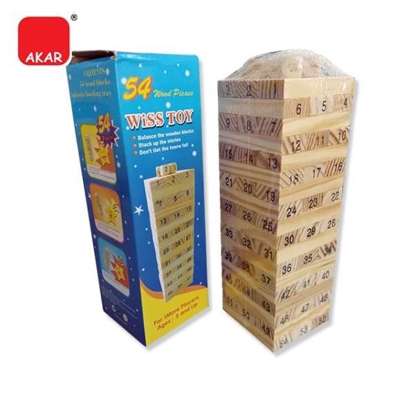 Jenga Wood Block Wiss Toy Game / Jenga Wooden Tower Block Wiss Toy Game [54pcs] [L Size] (1 box) Games Selangor, Malaysia, Kuala Lumpur (KL), Semenyih Supplier, Suppliers, Supply, Supplies | V CAN (1999) SDN BHD