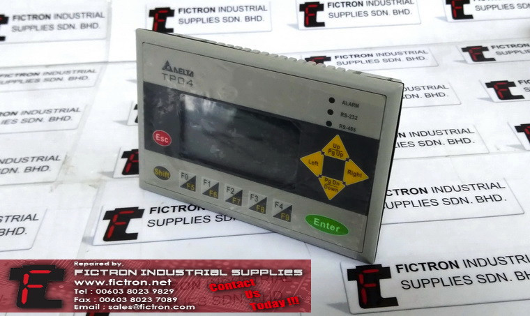 TP04G-AS2 TP04GAS2 DELTA HMI Text Panel Supply Repair Malaysia Singapore Indonesia USA Thailand