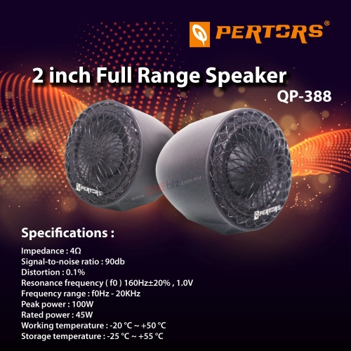 Pertors 2 inch Full Range Speaker QP-388