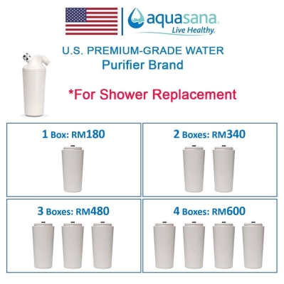 AQUASANA AQ-4125 Shower Filter Replacement Cartridge (For Aquasana AQ-4100 Shower Filter Purifier System)