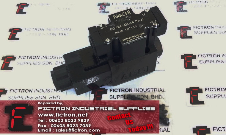 DSS-G06-A3X-GR-D2-22 DSSG06A3XGRD222 NACHI Solenoid Valve Supply Malaysia Singapore Indonesia USA Thailand