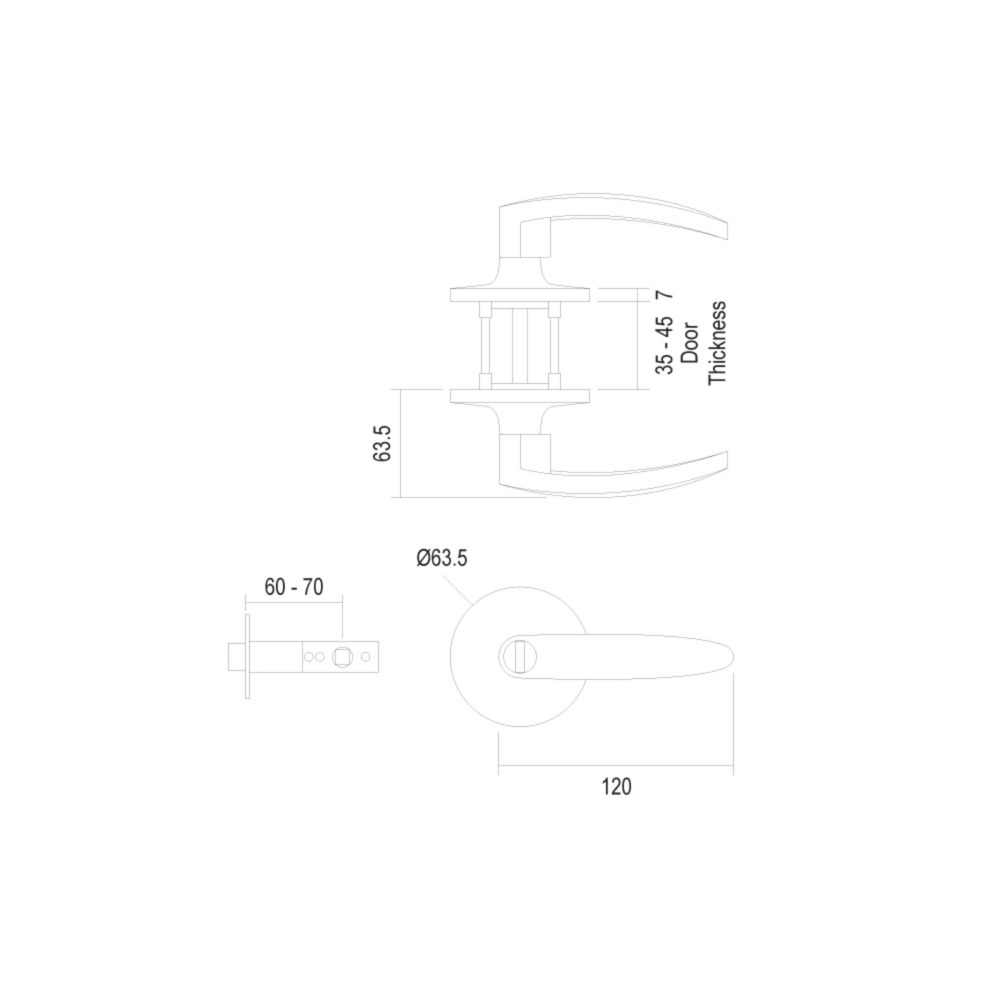 Canter Design CT-TL634 Series Stainless Steel SUS304 Tubular Lock / Door Lock / Door Hardware / Home Improvement / DIY