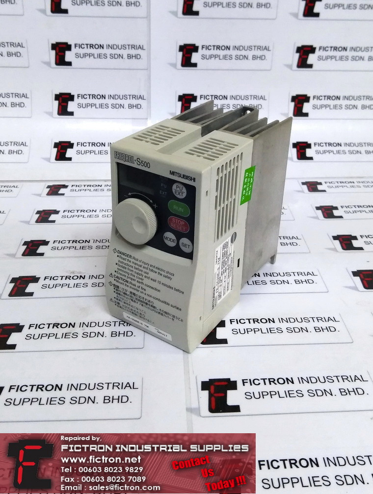 FR-S520E-0.75K FRS520E075K MITSUBISHI Inverter Drive Supply Repair Malaysia Singapore Indonesia USA Thailand
