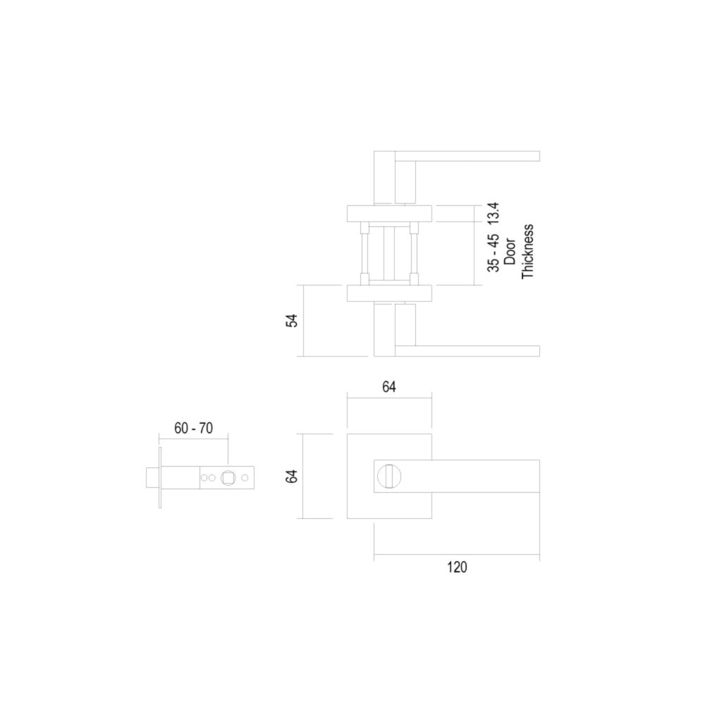 Canter Design CT-TL639 Premium Tubular Lock / Door Lock / Door Hardware / Home Improvement / DIY