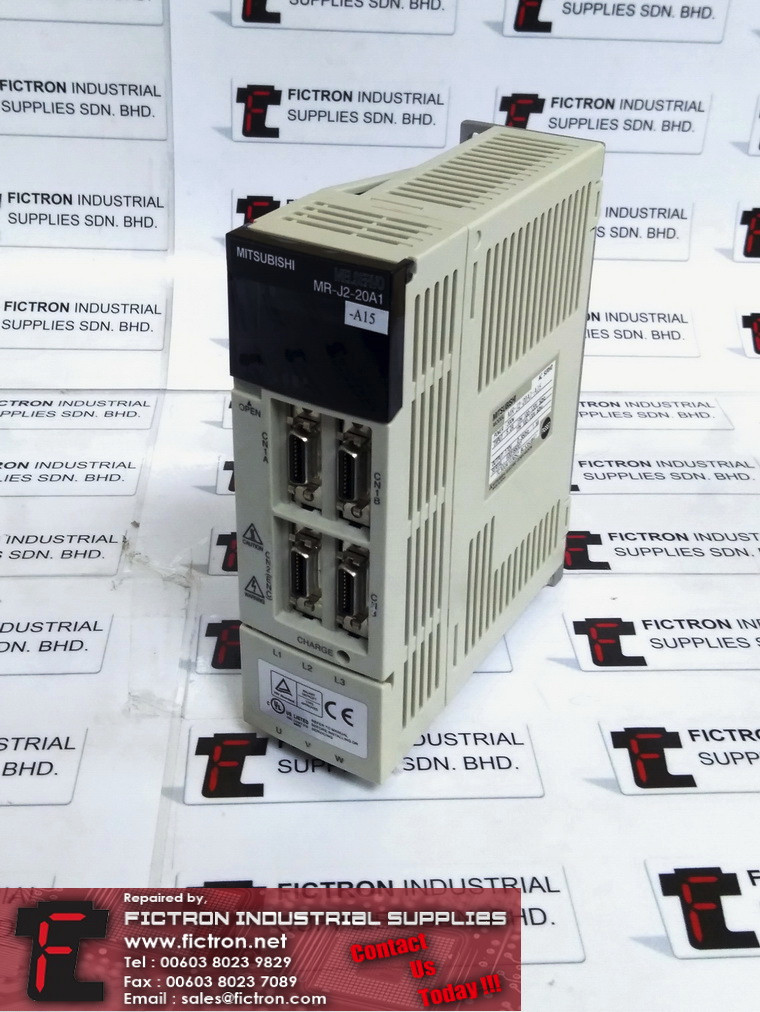 MR-J2-20A1-A15 MRJ220A1A15 MITSUBISHI AC Servo Amplifier Supply Repair Malaysia Singapore Indonesia USA Thailand