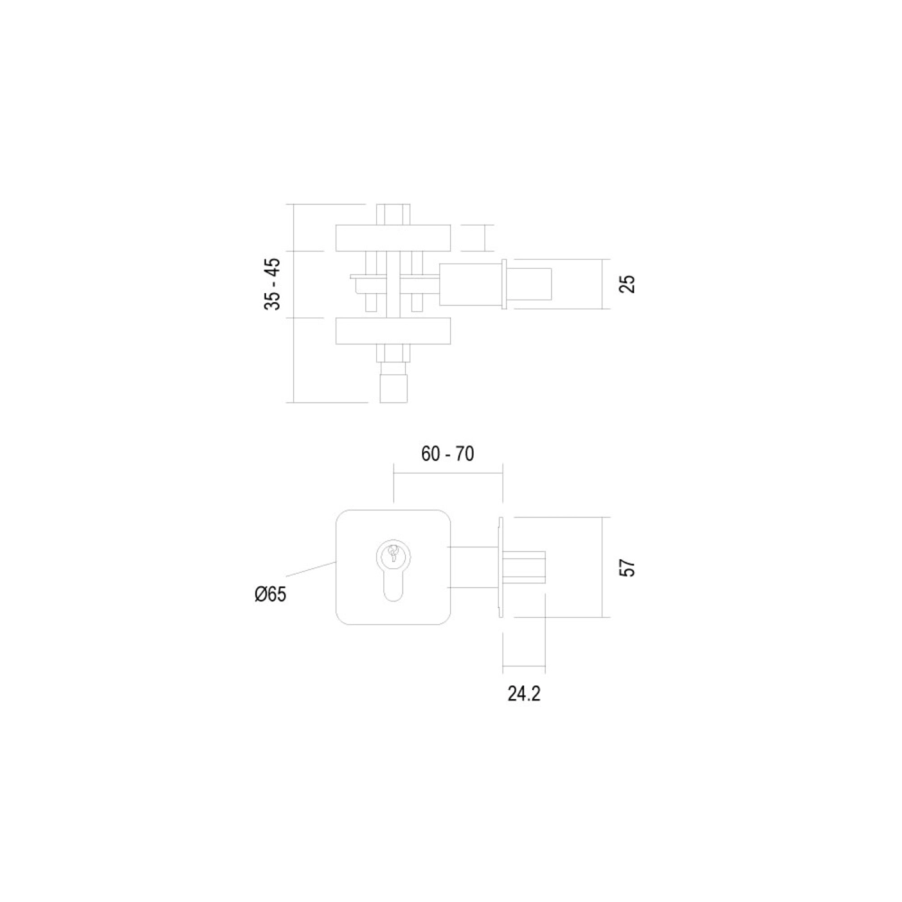 Canter Design CT-DB220 Swing Door Cylinder Dead Lock / Door Lock / Door Hardware / Home Improvement / DIY