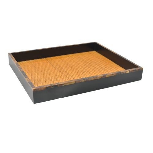 Teak Wood combination Rattan & Mother of Pearl Amenities Tray Trays Hotel & Resort Supply Kuala Lumpur (KL), Malaysia, Selangor Supplier, Suppliers, Supply, Supplies | Cemara Ayu Sdn Bhd