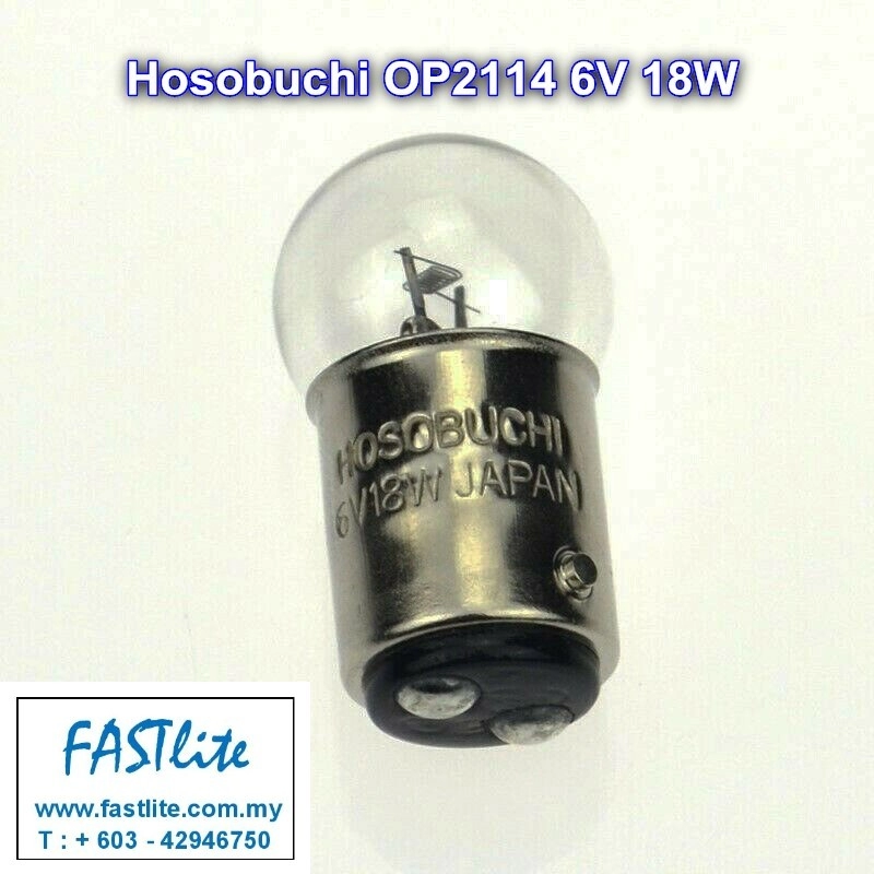 Hosobuchi OP2114 6V 18W Microscope Optical bulb