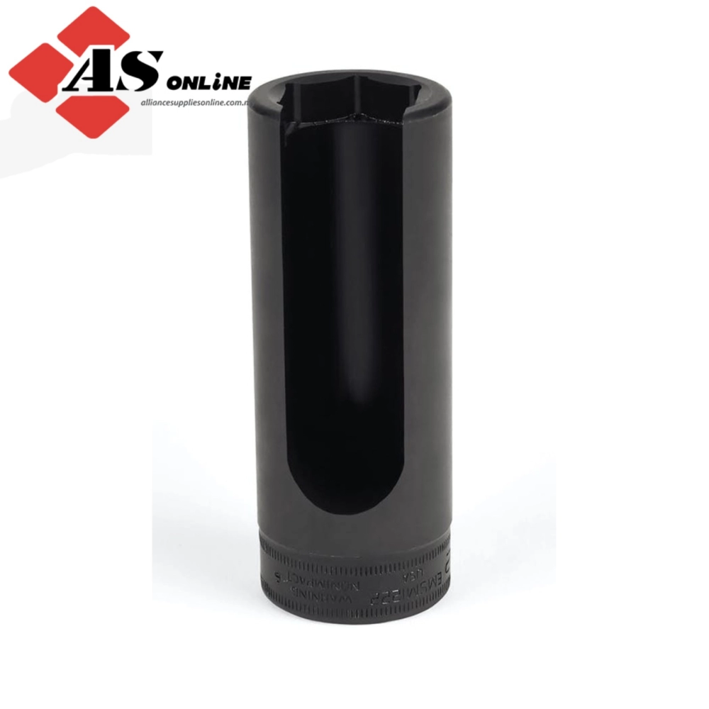 SNAP-ON 1/2" Drive Metric 22 mm Sensor Socket (Black) / Model: EMSM1222