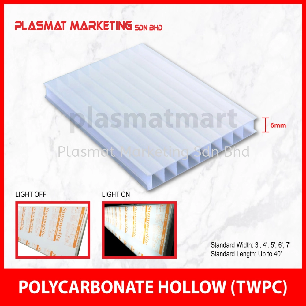 POLYCARBONATE HOLLOW (TWPC)