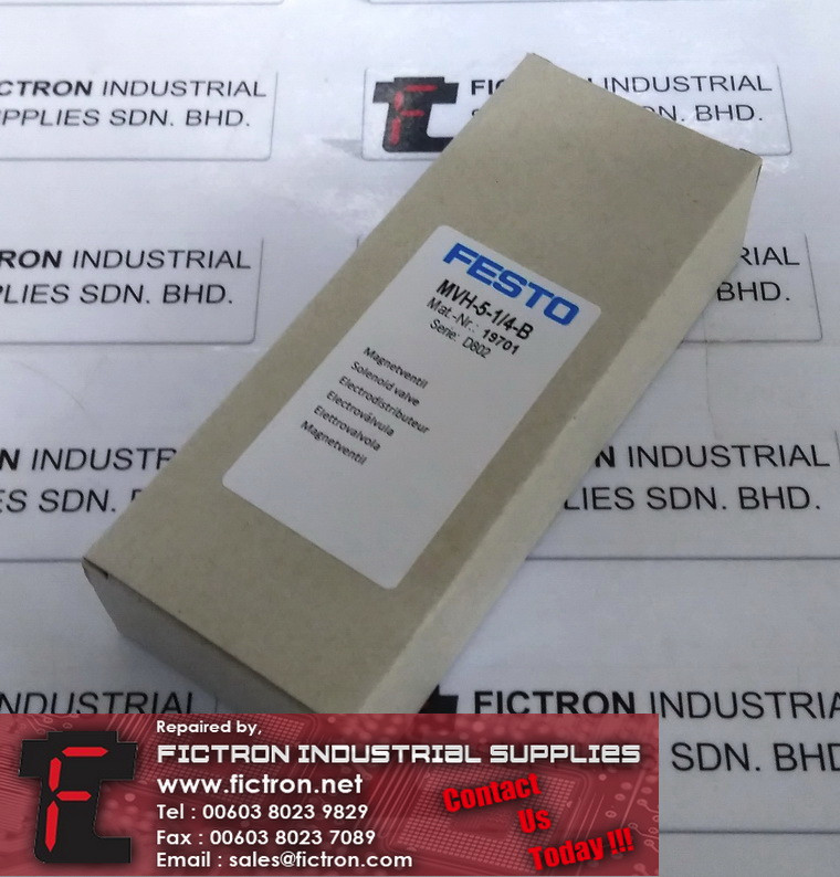 MVH-5-14-B MVH514B FESTO Solenoid Valve Supply Malaysia Singapore Indonesia USA Thailand