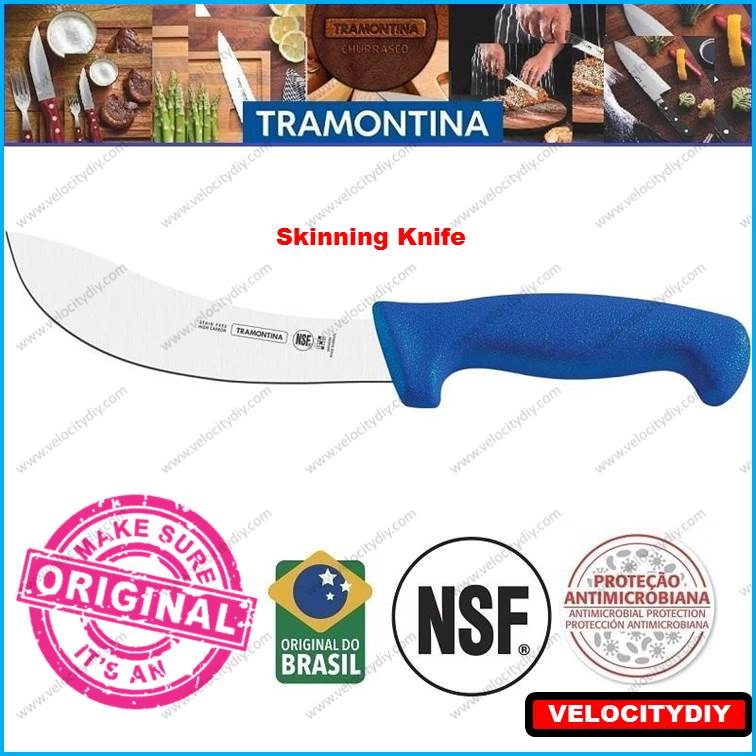 （巴西起骨刀起皮刀切肉刀）TRAMONTINA Butcher Knife Boning Skinning Meat Knife Made In Brazil Pisau