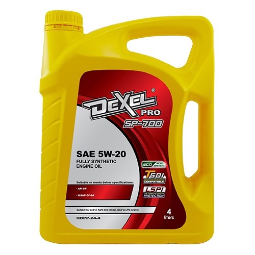 Dexel Pro SP-700 SAE 5W-20 HDPP-24-4 (4L) HARDEX DEXEL PRO SP-700 SERIES FULLY SYNTHETIC ENGINE OIL PETROL & LIGHT DUTY DIESEL ENGINE OIL - DEXEL SERIES LUBRICANT PRODUCTS Pahang, Malaysia, Kuantan Manufacturer, Supplier, Distributor, Supply | Hardex Corporation Sdn Bhd
