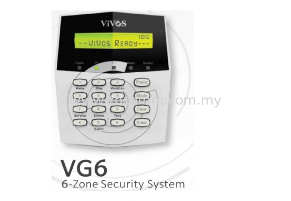 Vivos VG6 6 Zone Alarm System VIVOS ALARM Alarm   Supply, Suppliers, Sales, Services, Installation | TH COMMUNICATIONS SDN.BHD.