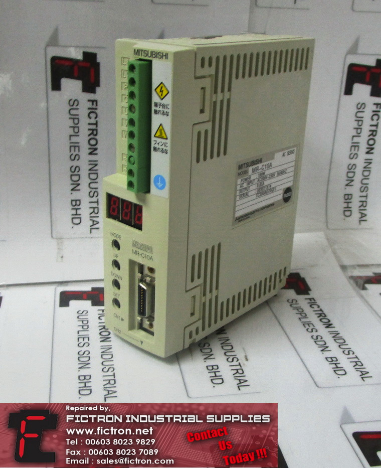 MR-C10A MRC10A MITSUBISHI AC Servo Driver Supply Repair Malaysia Singapore Indonesia USA Thailand