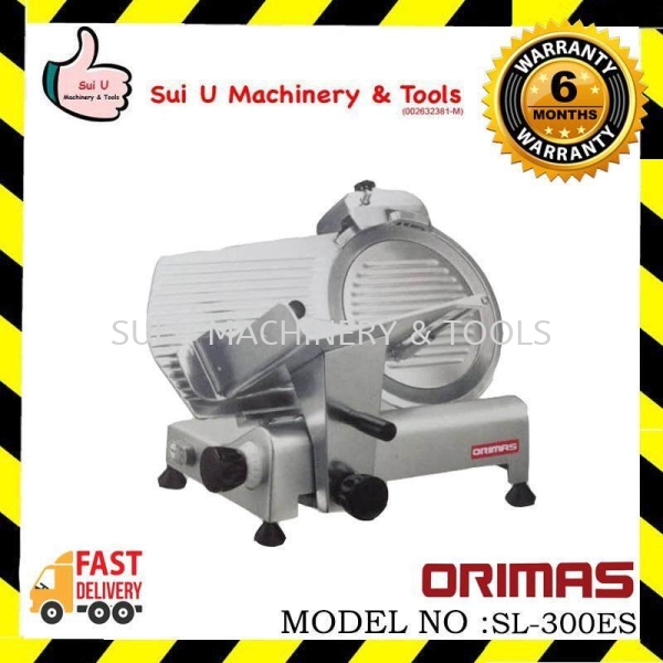 ORIMAS 12" SL-300ES Semi-Auto Meat Slicer 300mm Meat Mincer / Slicer Kitchen Machine Food Processing Machine Kuala Lumpur (KL), Malaysia, Selangor, Setapak Supplier, Suppliers, Supply, Supplies | Sui U Machinery & Tools (M) Sdn Bhd