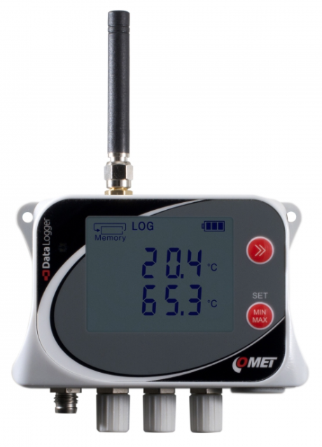 COMET U0141M IoT Wireless Temperature Datalogger for 4 external probes, with built-in GSM modem