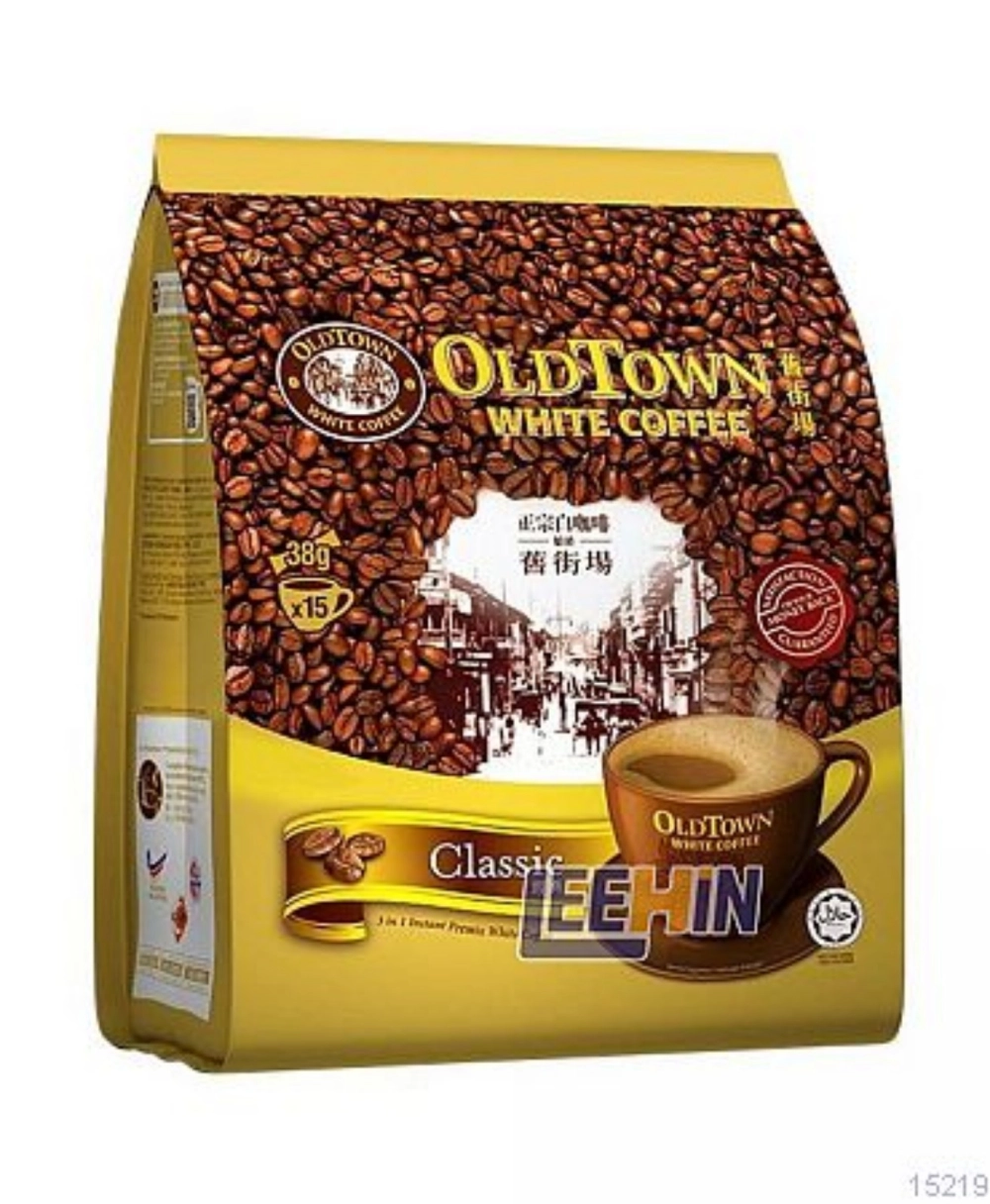 OLDTOWN “Classic” (Emas) White Coffe 3in1 38gm sachet  [15218 15219]