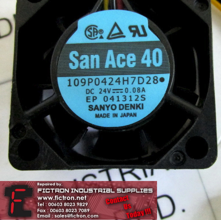 109P0424H7D28 SANYO DENKI Cooling Fan Supply Malaysia Singapore Indonesia USA Thailand