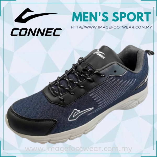 CONNEC Men Sport Shoe CS-88-8364- BLACK Colour CONNEC Men Sports (extra size & normal size) Men Sport Shoes Malaysia, Selangor, Kuala Lumpur (KL) Retailer | IMAGE FOOTWEAR COLLECTION SDN BHD