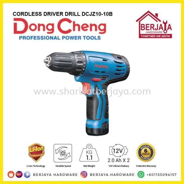 DONG CHENG CORDLESS DRIVER DRILL DCJZ10-10B Power Tools Johor, Malaysia, Ayer Hitam Supplier, Wholesaler, Supply, Supplies | Sharikat Berjaya