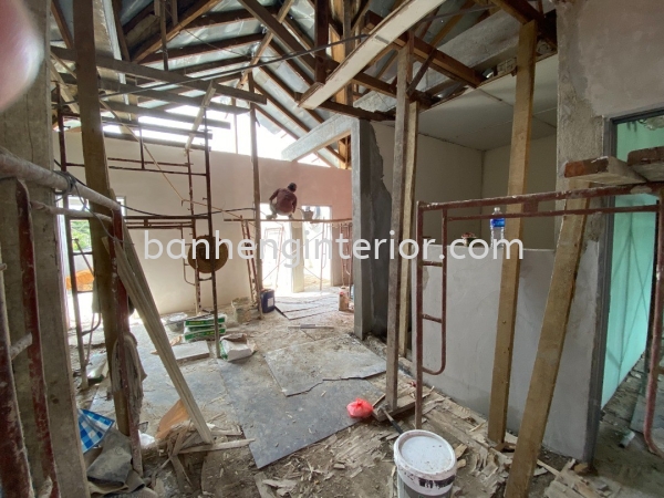 Remove the existing roof BUKIT KEMPAS Work In Progress  Johor Bahru (JB), Johor, Skudai Service, Renovation, Construction | Ban Heng Interior Design Sdn Bhd