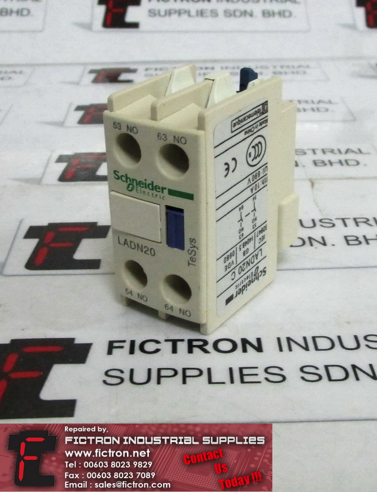 LADN20C SCHNEIDER ELECTRIC Auxiliary Contact Block Supply Malaysia Singapore Indonesia USA Thailand