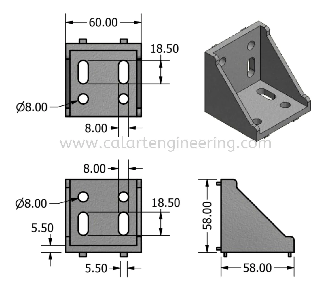 Gussett Element 60x60