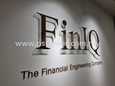 Acrylic Lettering Signage - Financial Engineering Company