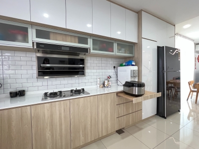 Muji Style Kitchen Cabinet Design-Interior Design Ideas-Renovation-Residential-Imperial Jade Seri Alam Masai Johor Bahru
