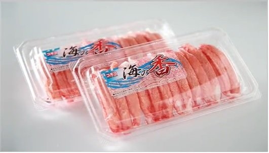 Sugiyo Umino Kaoribako / Imitation Snow Crab Leg Meat (14pcs/pkt) Japan Sugiyo Brand Surimi (Fish Cake)   Supplier, Distributor, Importer, Exporter | Arco Marketing Pte Ltd