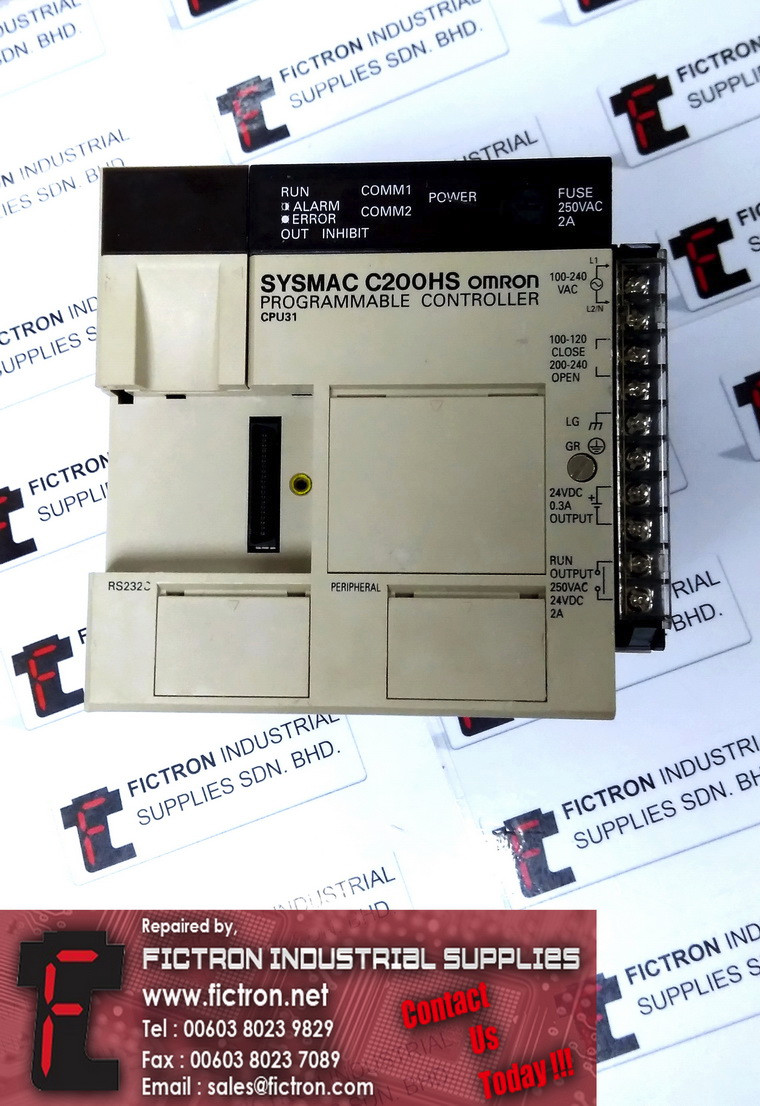 C200HS-CPU31 C200HSCPU31 SYSMAC OMRON PLC Supply Repair Malaysia Singapore Indonesia USA Thailand