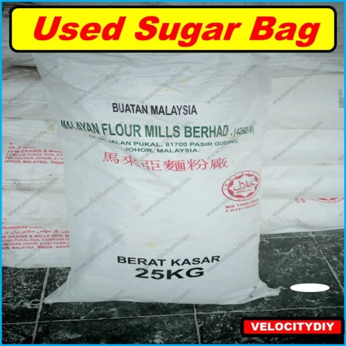 （垃圾袋）Garbage Bag Rubbish Bag Trash Bag Used Sugar Bag Used Flour Bag Beg Guni Beg Sampah Reuse Bag