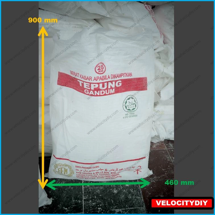 （垃圾袋）Garbage Bag Rubbish Bag Trash Bag Used Sugar Bag Used Flour Bag Beg Guni Beg Sampah Reuse Bag