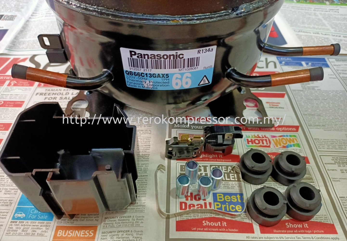 QB66C13GAX5 - Panasonic Reciprocating Compressor