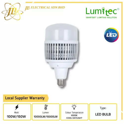 LUMITEC LED HIGH POWER BULB 6500K [100W/150W]. LED HIGHBAY BULB REPLACEMENT FOR METAL HALIDE 250W & 400W