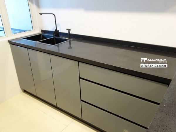 Kitchen Cabinet  Project Bukit Serdang Kitchen Cabinet Aluminium Cabinet Seremban, Malaysia, Negeri Sembilan Supplier, Suppliers, Supply, Supplies | PF ALUMINIUM SDN BHD