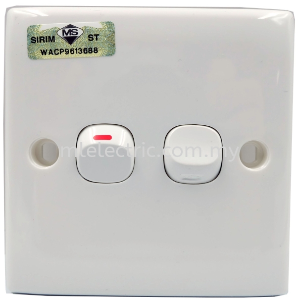Pro-smart 2 Gang 1 Way switch Pro-smart Switches Switches Selangor, Malaysia, Kuala Lumpur (KL), Batu Caves Supplier, Suppliers, Supply, Supplies | ML Electric Sdn Bhd