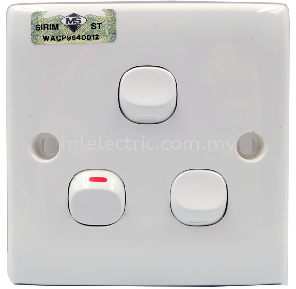 Pro-smart 3 Gang 1 Way Switch Pro-smart Switches Switches Selangor, Malaysia, Kuala Lumpur (KL), Batu Caves Supplier, Suppliers, Supply, Supplies | ML Electric Sdn Bhd