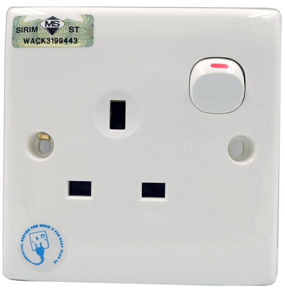 Pro-smart 13A SINGLE SWITCH SOCKET Pro-smart Switches Switches Selangor, Malaysia, Kuala Lumpur (KL), Batu Caves Supplier, Suppliers, Supply, Supplies | ML Electric Sdn Bhd