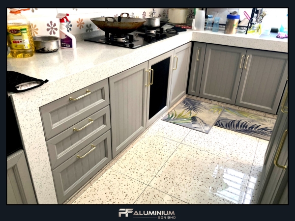 Kitchen Cabinet  Project Suria S2 Height Kitchen Cabinet Aluminium Cabinet Seremban, Malaysia, Negeri Sembilan Supplier, Suppliers, Supply, Supplies | PF ALUMINIUM SDN BHD