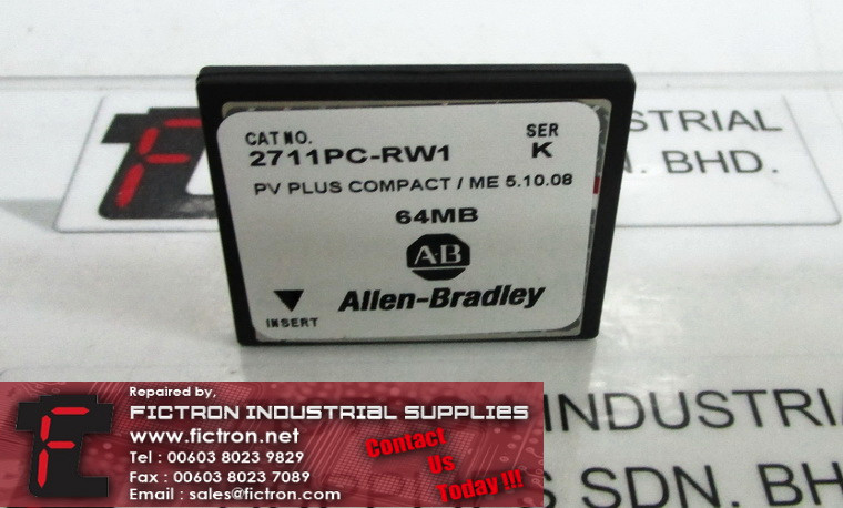 2711PC-RW1 2711PCRW1 ALLEN BRADLEY Compact Flash Memory Card Supply Malaysia Singapore Indonesia USA Thailand