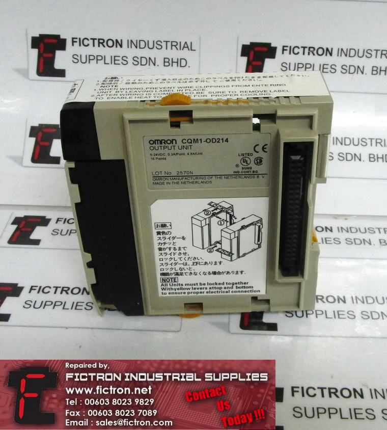 CQM1-OD214 CQM1OD214 OMRON PLC Output Module Supply Repair Malaysia Singapore Indonesia USA Thailand